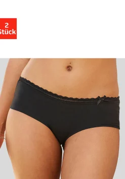 Unterhosen|Nuance Panty schwarz+toffee