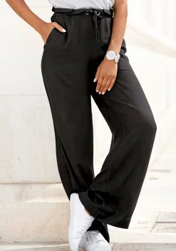 Hosen|LASCANA Paperbag-Hose schwarz