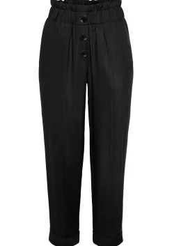Strandmode|LASCANA Paperbag-Hose schwarz