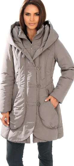 Jacken|heine Parka taupe