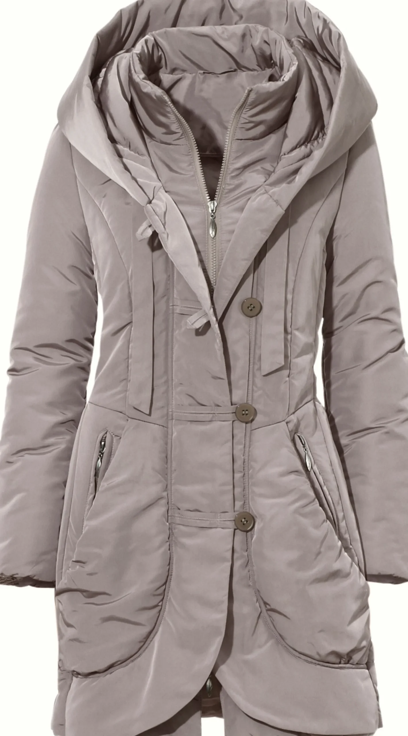 Jacken|heine Parka taupe