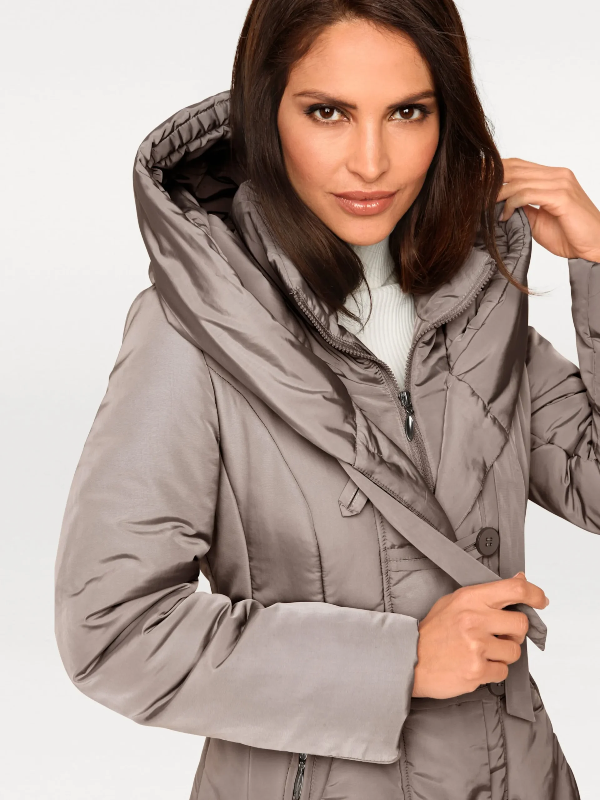 Jacken|heine Parka taupe
