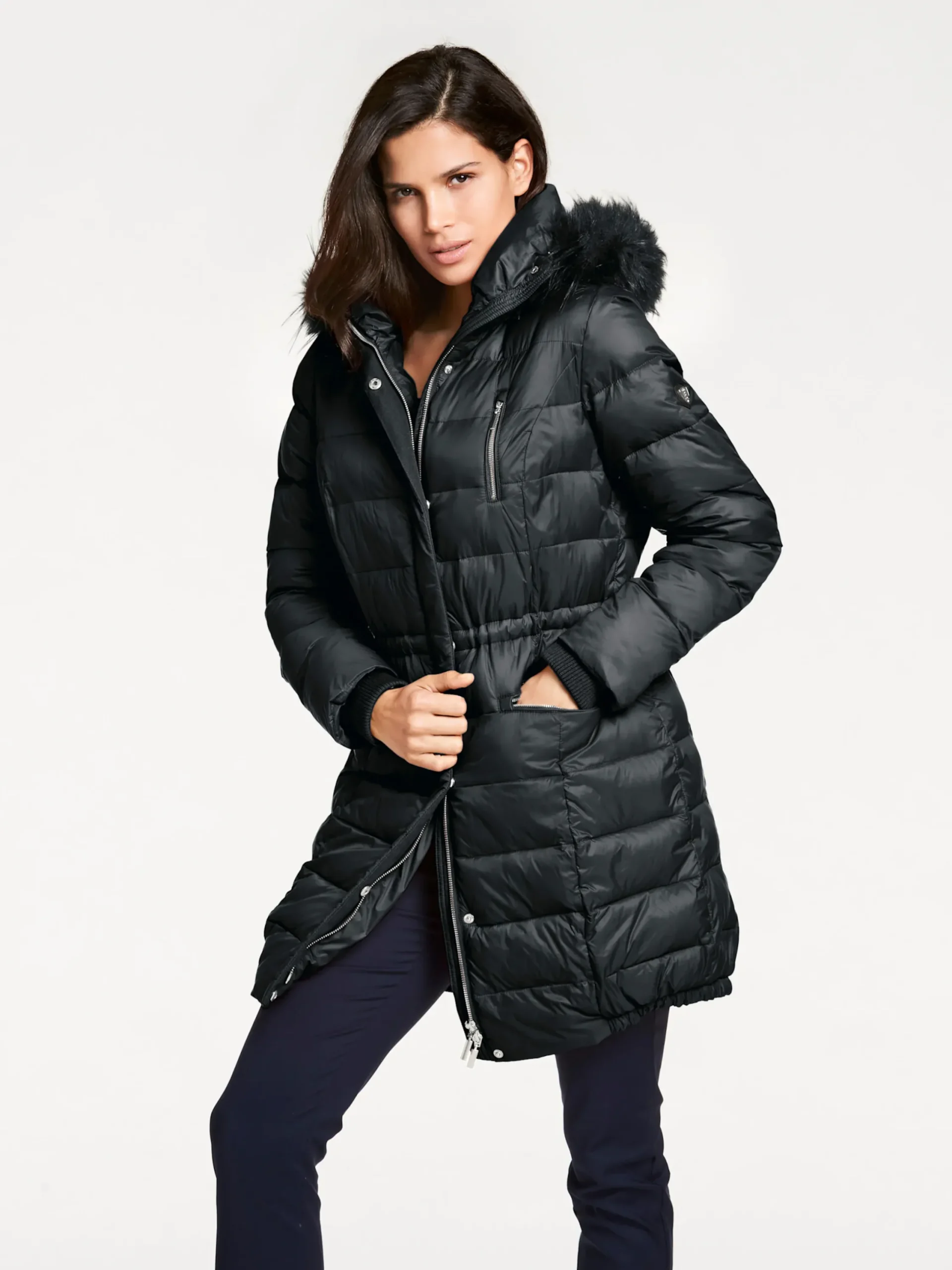Jacken|heine Parka schwarz