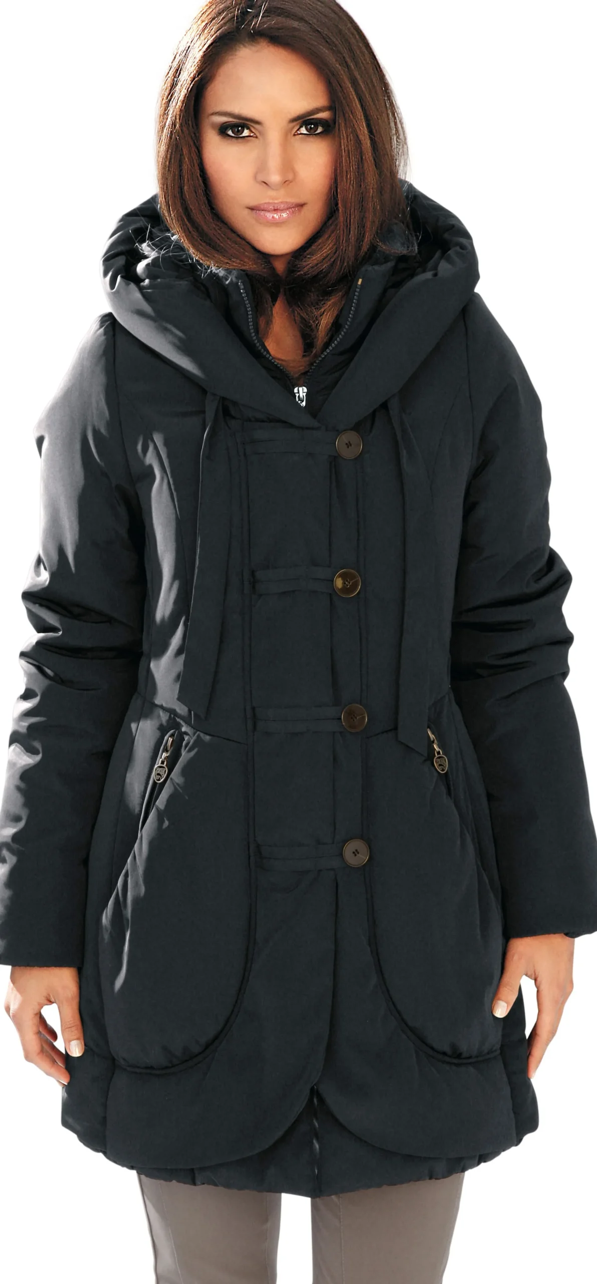 Mäntel|heine Parka schwarz