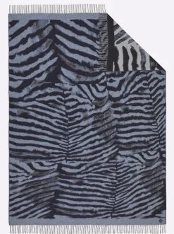 Wohndecken| Plaid blau