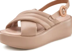 Sandalen & Sandaletten|LASCANA Plateausandale hellbeige