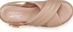 Sandalen & Sandaletten|LASCANA Plateausandale hellbeige