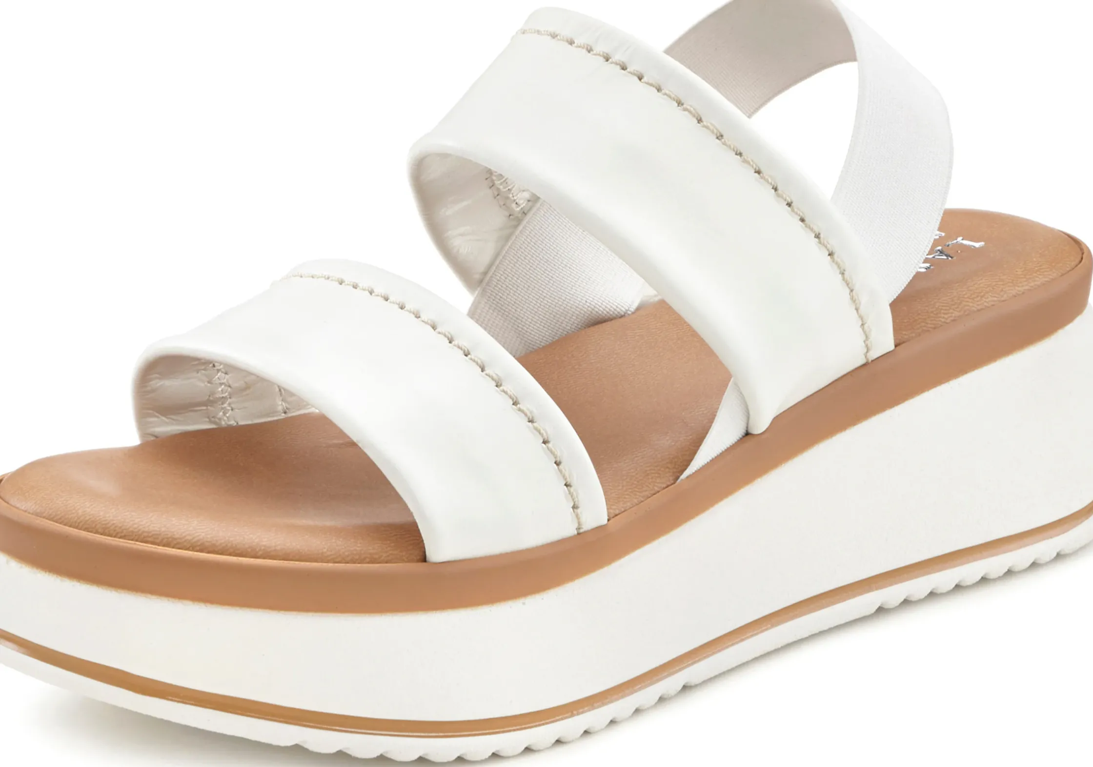 Sandalen & Sandaletten|LASCANA Plateausandaletten weiß