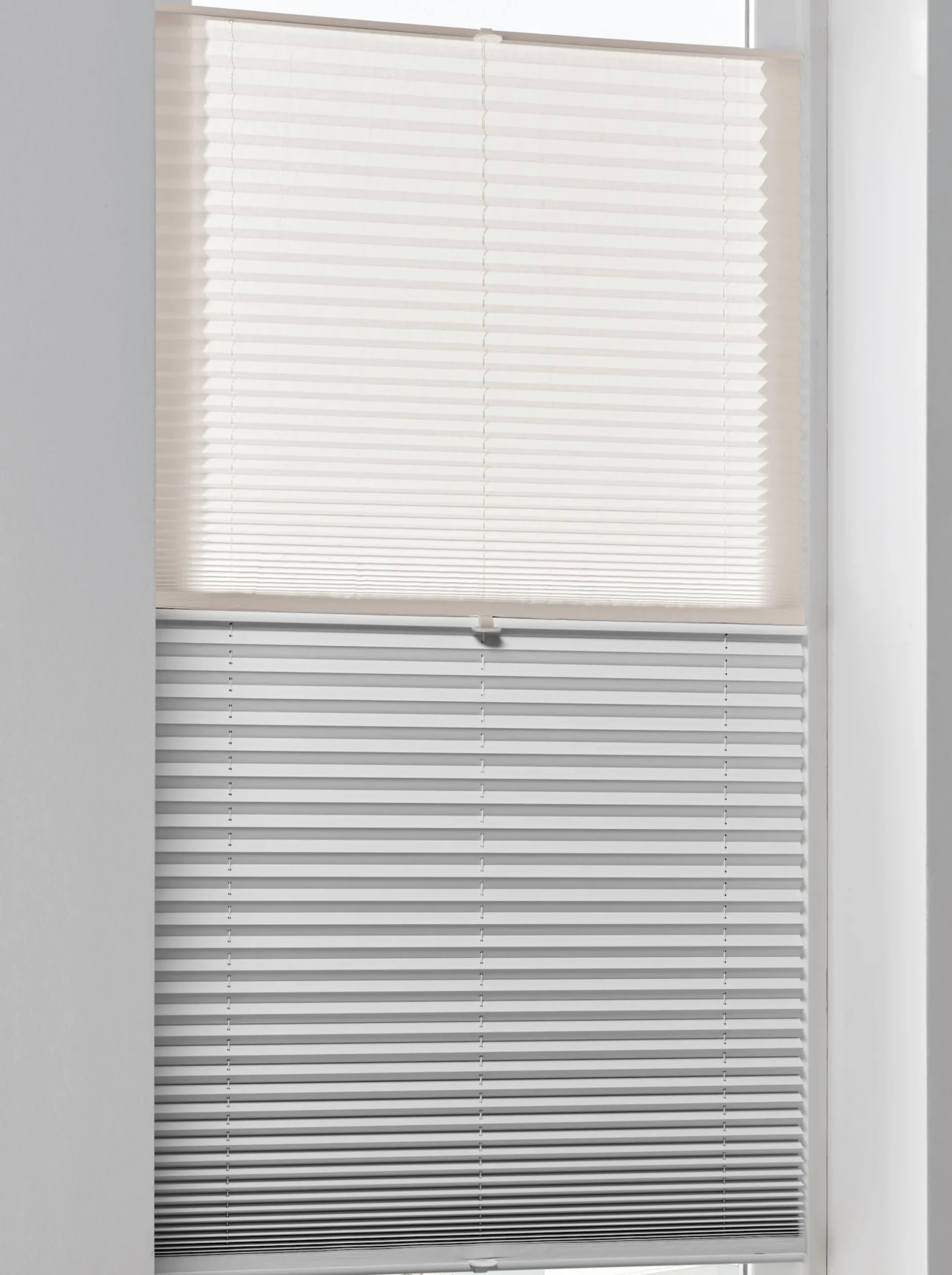 Gardinen & Rollos|heine home Plissee-Jalousie weiß-grau