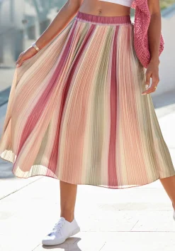 Strandmode|Vivance Plisseerock bunt
