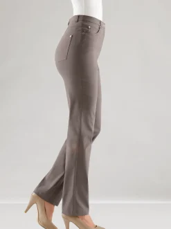 Hosen|Stehmann Comfort line 5-Pocket-Hose in elastischer Qualität taupe