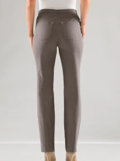 Hosen|Stehmann Comfort line 5-Pocket-Hose in elastischer Qualität taupe