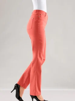 Hosen|Stehmann Comfort line 5-Pocket-Hose in elastischer Qualität hummerrot