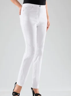 Hosen|Stehmann Comfort line 5-Pocket-Hose in elastischer Qualität weiß