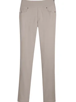 Hosen| 5-Pocket-Hose mit hohem Bund stein