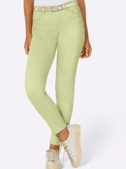 Jeans| 5-Pocket-Jeans pistazie