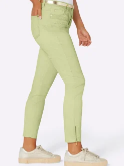 Jeans| 5-Pocket-Jeans pistazie