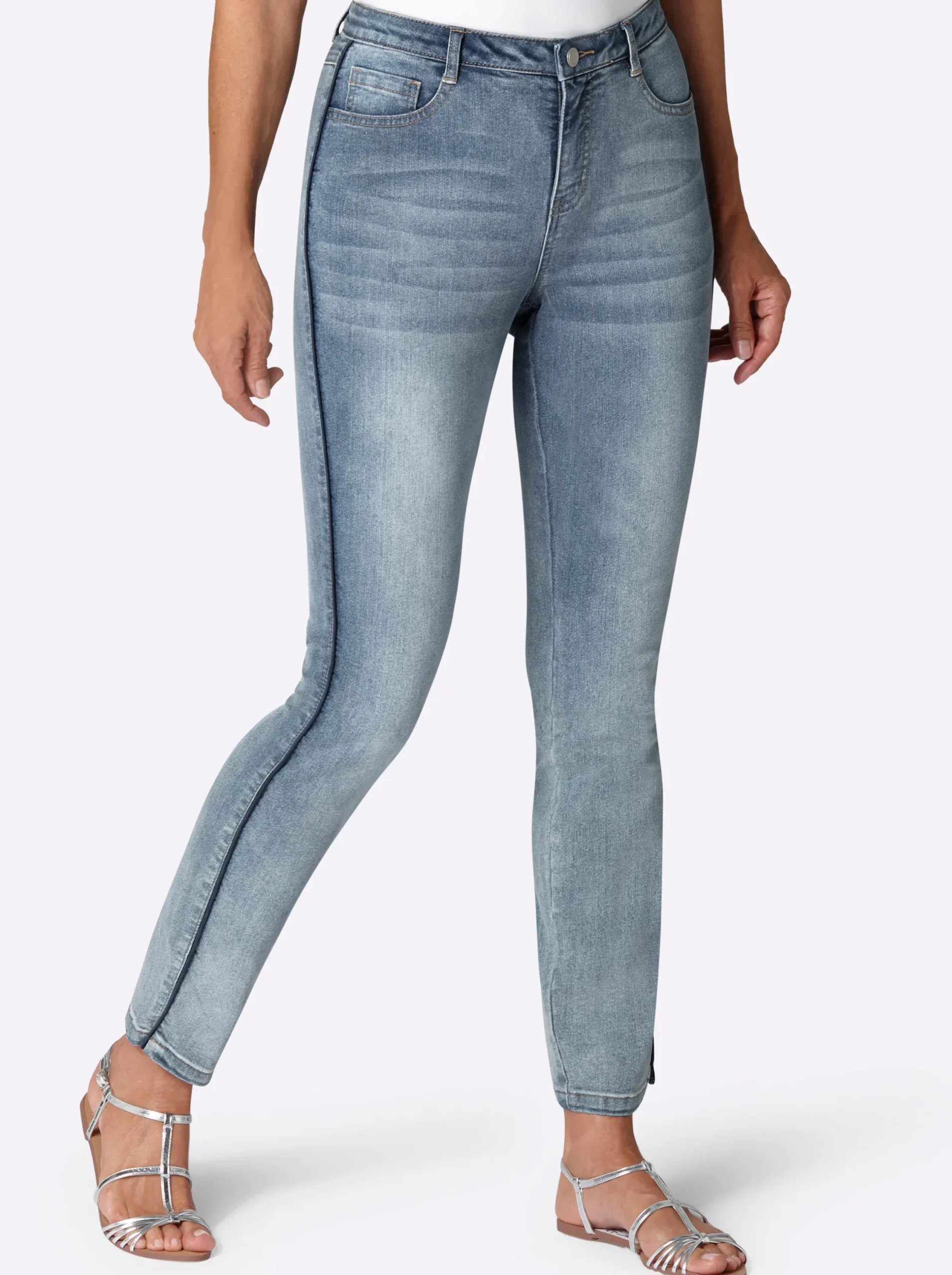 Jeans| 5-Pocket-Jeans blue-bleached