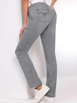 Jeans|CREATION L PREMIUM 5-Pocket-Jeans greydenim