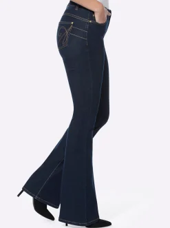 Jeans|heine 5-Pocket-Jeans im Boot-Cut-Style darkblue