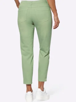 Jeans| 5-Pocket-Jeans in knöchellanger Schnittform eucalyptus