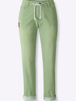 Jeans| 5-Pocket-Jeans in knöchellanger Schnittform eucalyptus