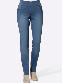 Jeans| 5-Pocket-Jeans in Schlupfform blue-bleached