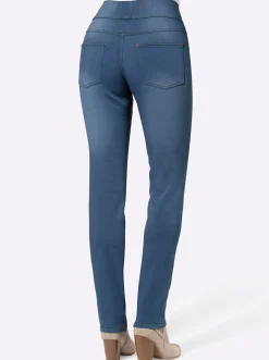 Jeans| 5-Pocket-Jeans in Schlupfform blue-bleached
