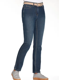 Jeans| 5-Pocket-Jeans mit Bauch-weg-Effekt blue-stone-washed