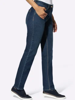Jeans| 5-Pocket-Jeans mit Bauch-weg-Effekt blue-stone-washed