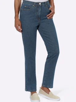 Jeans| 5-Pocket-Jeans mit Baumwoll-Stretch blue-stone-washed