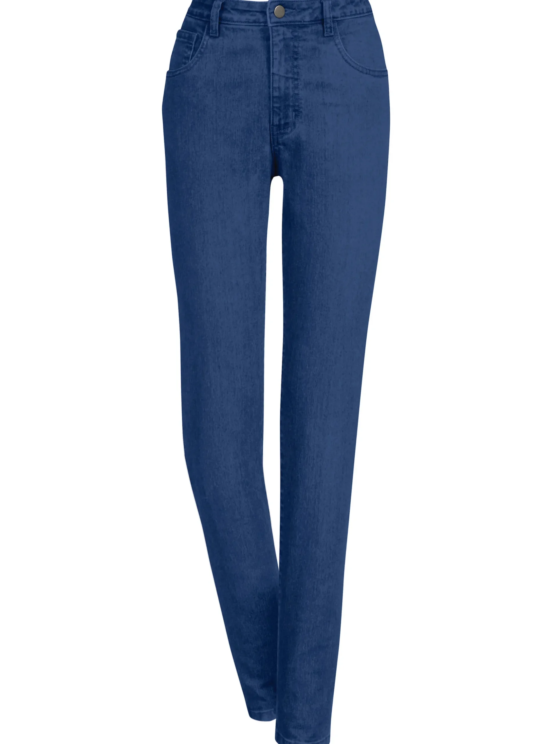 Basics|Jeans| 5-Pocket-Jeans mit bestickten Gesäßtaschen blue-stone-washed