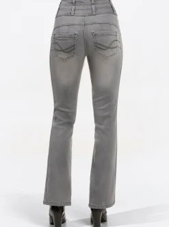 Jeans| 5-Pocket-Jeans mit dezent ausgestelltem Bein lightgrey-denim