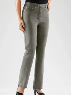 Jeans| 5-Pocket-Jeans mit innenliegendem Dehnbund grey-denim