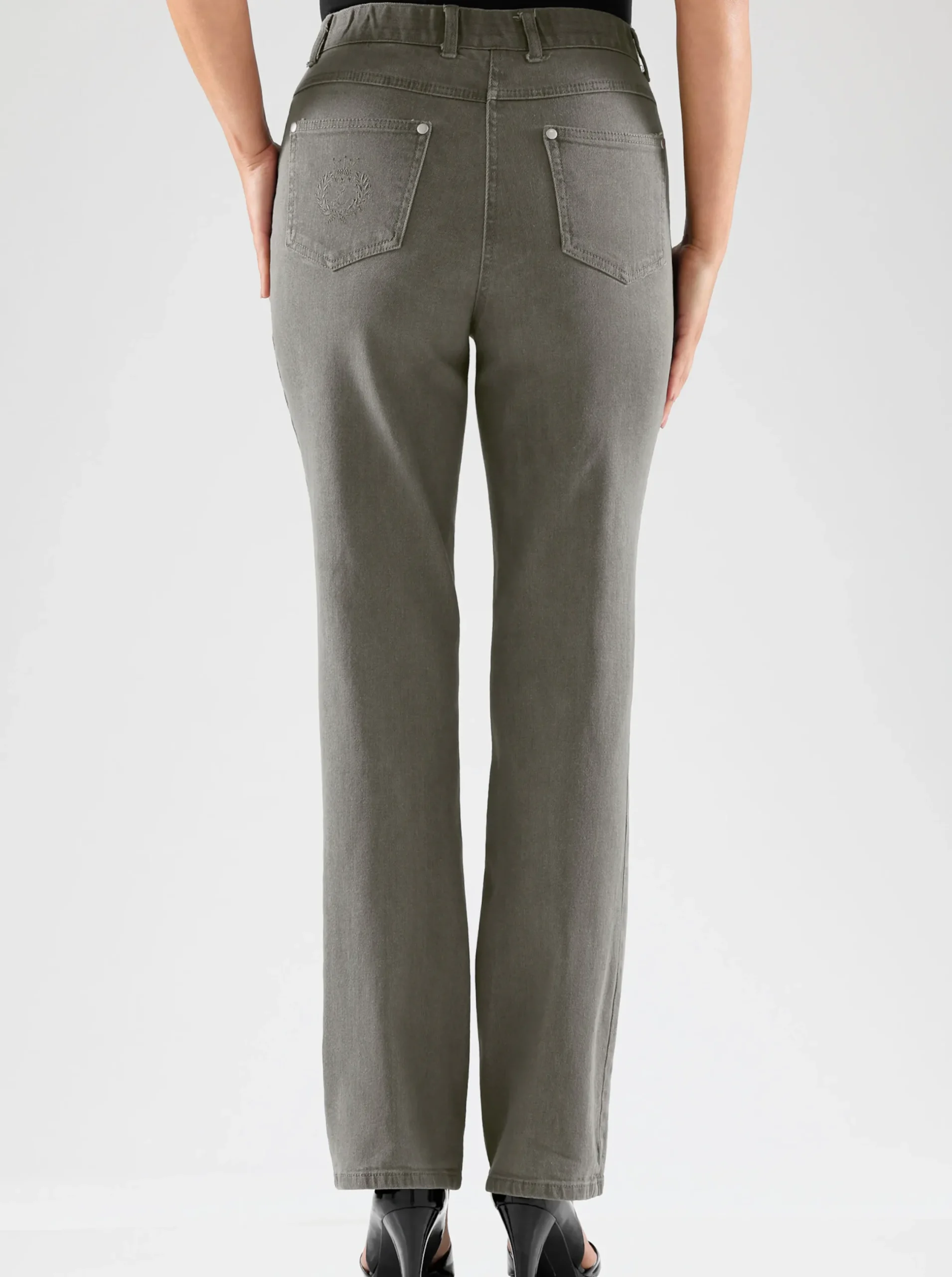 Jeans| 5-Pocket-Jeans mit innenliegendem Dehnbund grey-denim