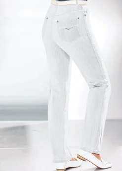 Jeans| 5-Pocket-Jeans mit Stretch-Anteil weiß