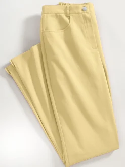 Jeans| 5-Pocket-Jeans mit Stretch-Anteil vanillegelb