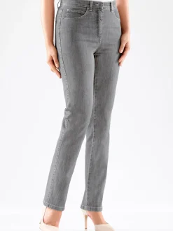 Jeans| 5-Pocket-Jeans mit Stretch-Anteil grey-denim