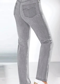 Jeans| 5-Pocket-Jeans mit Stretch-Anteil grey-denim