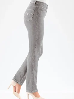 Jeans| 5-Pocket-Jeans mit Stretch-Anteil grey-denim