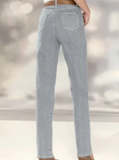 Jeans| 5-Pocket-Jeans mit Stretch-Anteil grey-denim