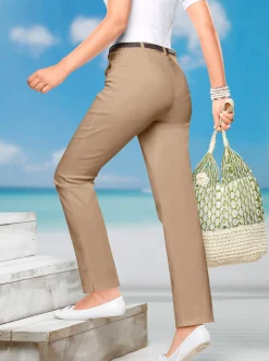 Jeans| 5-Pocket-Jeans mit Stretch-Anteil camel
