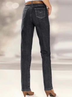 Jeans| 5-Pocket-Jeans mit Stretch-Anteil black-denim