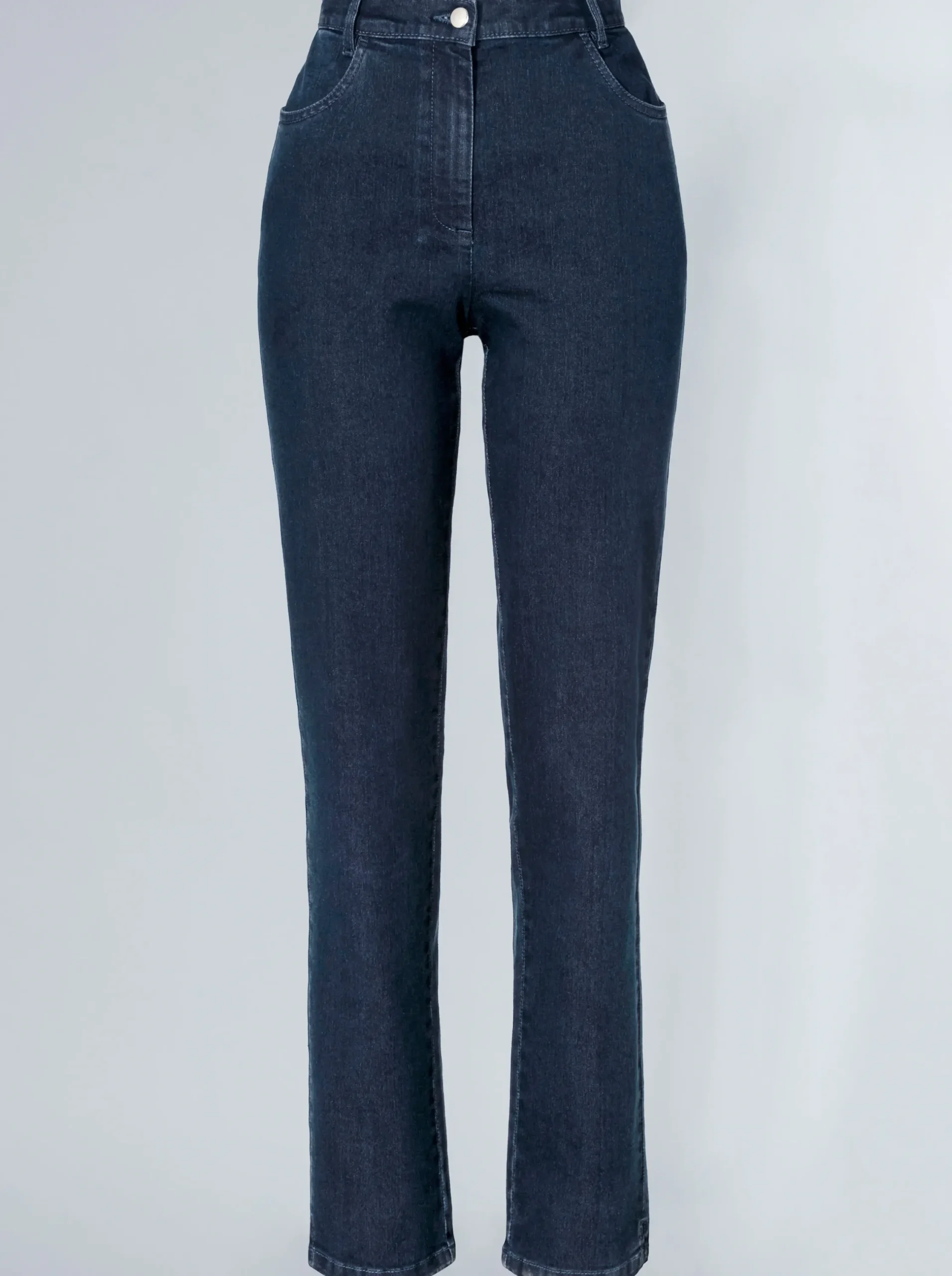 Basics|Jeans| 5-Pocket-Jeans mit Stretch-Anteil blue-stone-washed