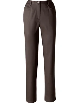 Basics|Jeans| 5-Pocket-Jeans mit Stretch-Anteil schokobraun