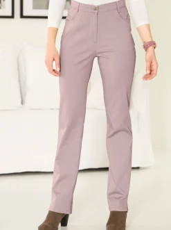 Basics| 5-Pocket-Jeans mit Stretch-Anteil altrosé