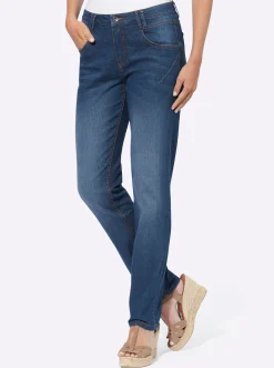 Jeans|heine 5-Pocket-Jeans mit Ziernähten blue-stone-washed