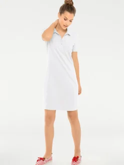 Strandkleider|heine Polokleid weiß