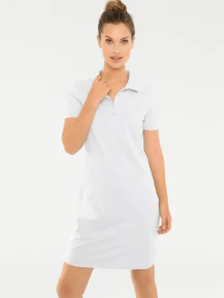 Strandkleider|heine Polokleid weiß