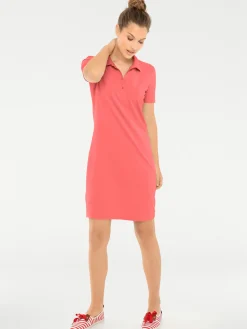 Strandkleider|heine Polokleid koralle